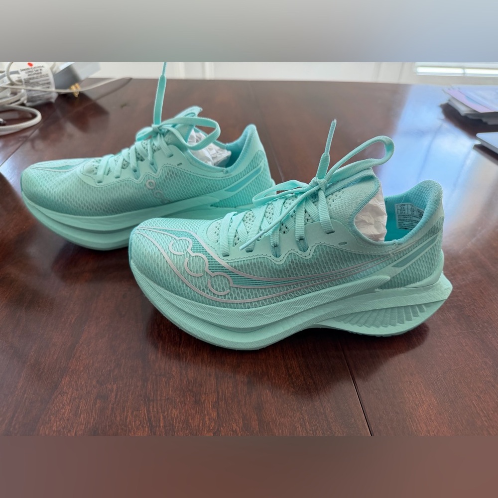 Saucony Women's Endorphin Pro 5, Aqua, size 6.5 - Picture 6 of 9